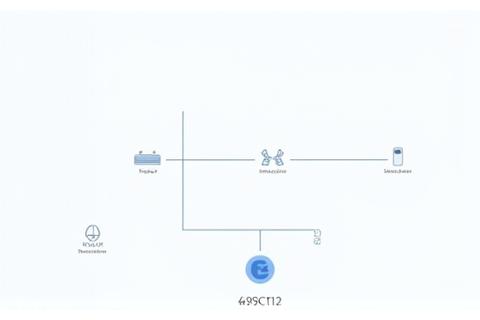 Diagrama de conectividad de un sistema Smart Home con íconos de dispositivos, Instalación de Sistemas Smart Home.